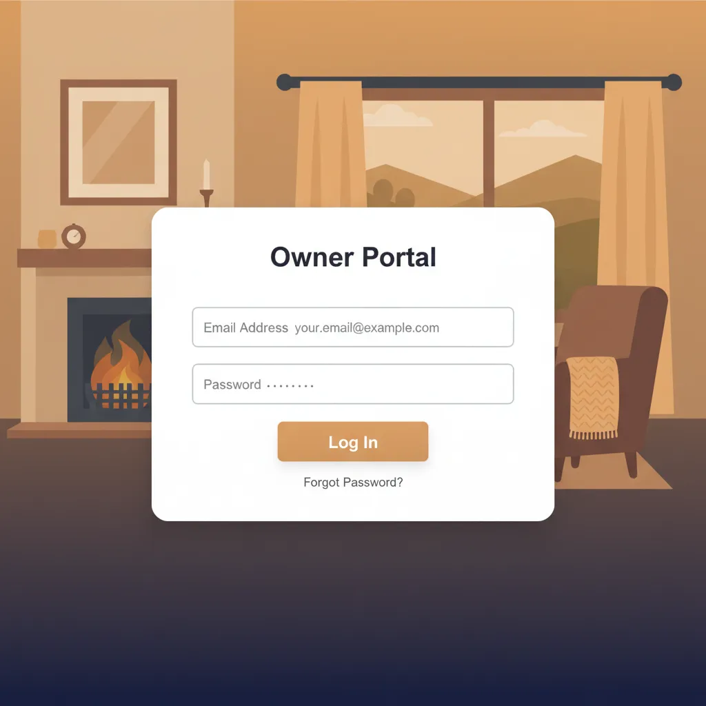 The secure login screen for the HolsUK Owner Portal for property owners.