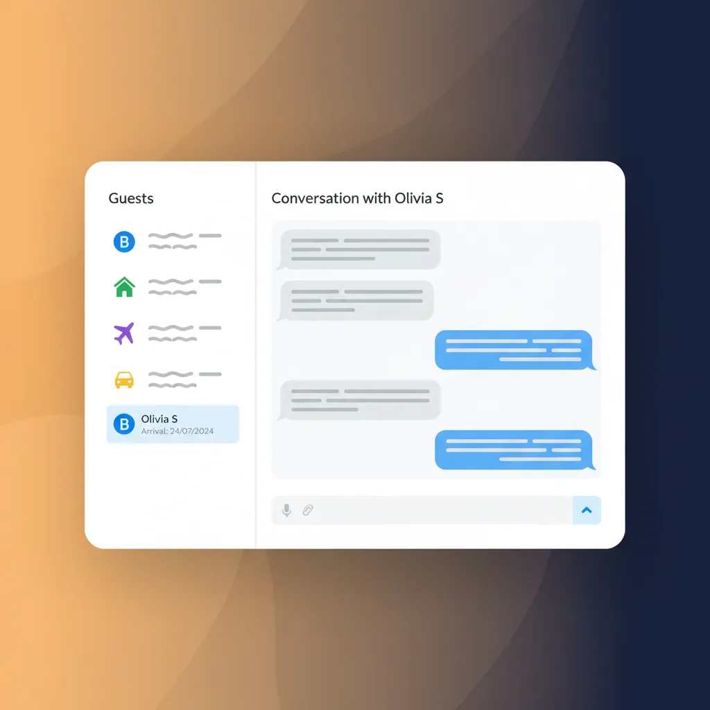 The unified guest inbox in HolsUK, combining messages from all booking channels into one view.