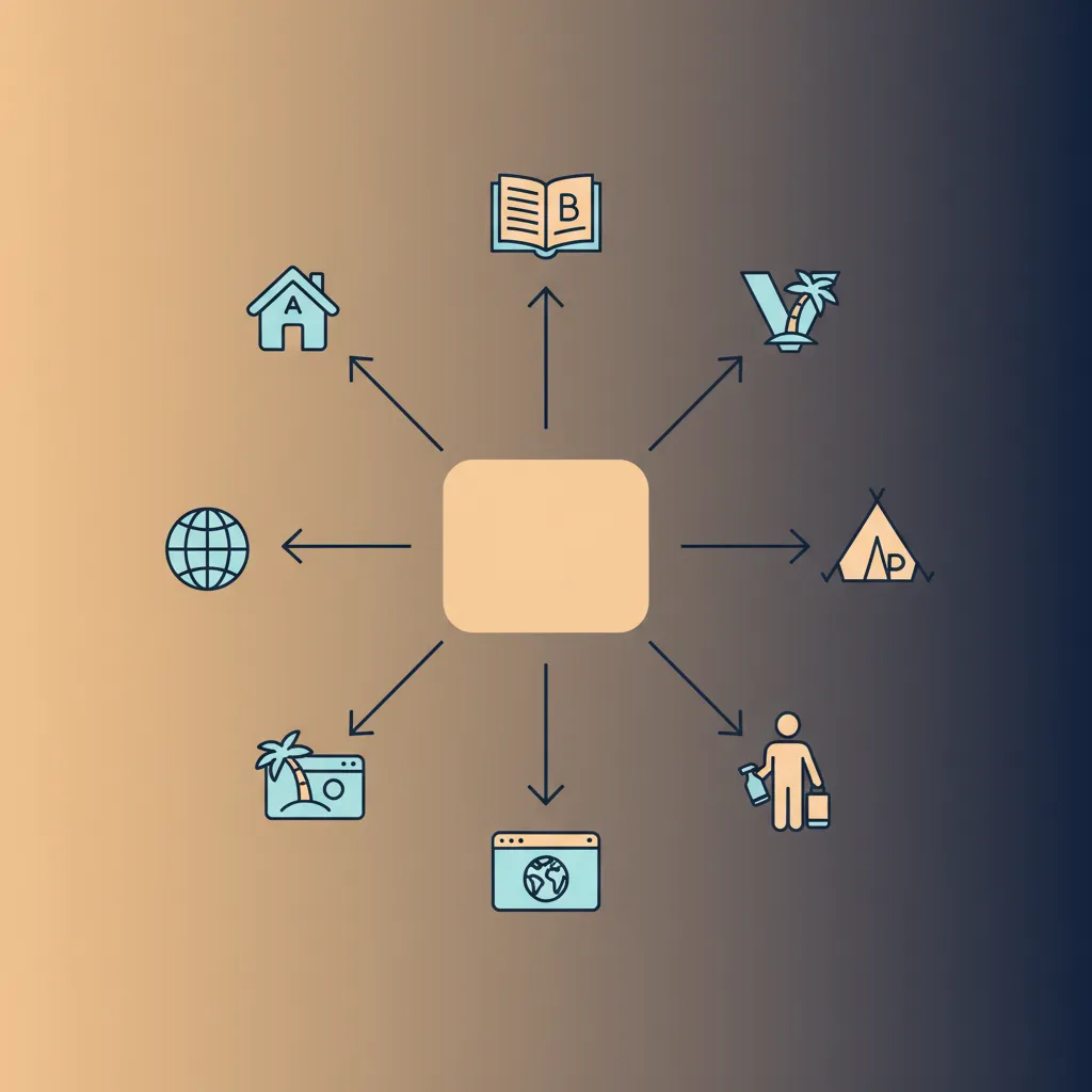 Diagram showing HolsUK synchronising with booking channels and cleaner management.