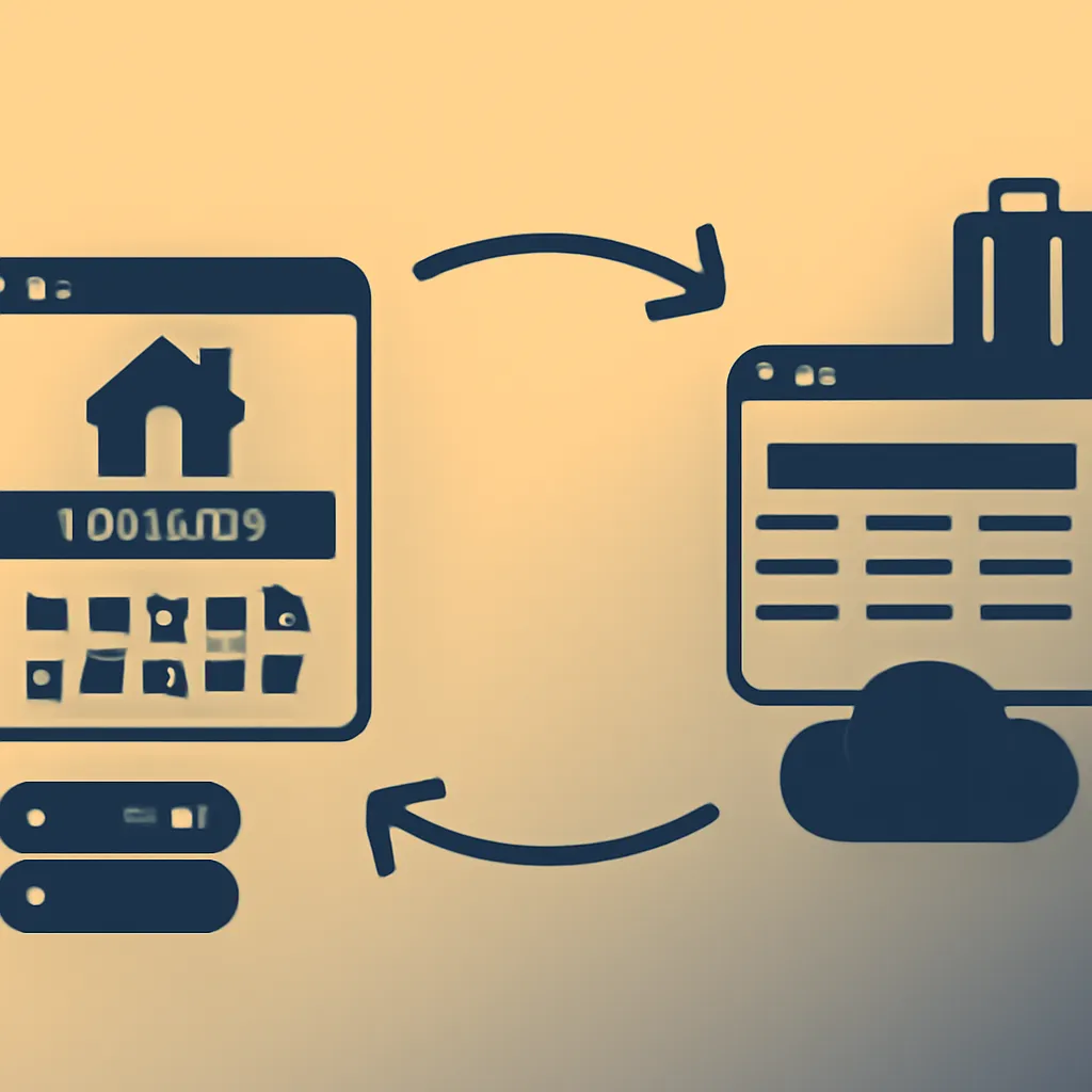 Diagram of a seamless booking transfer process
