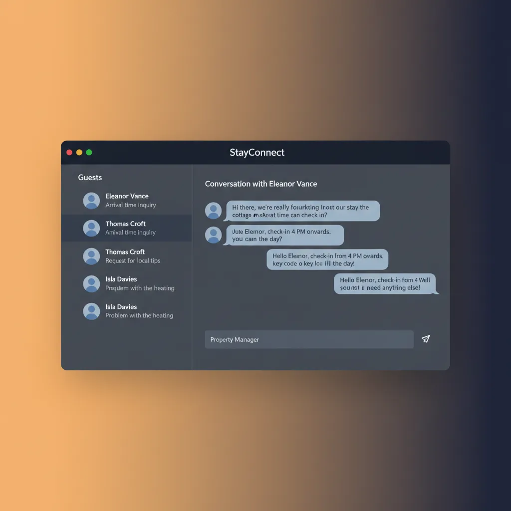 A view of the unified guest messaging inbox in HolsUK.