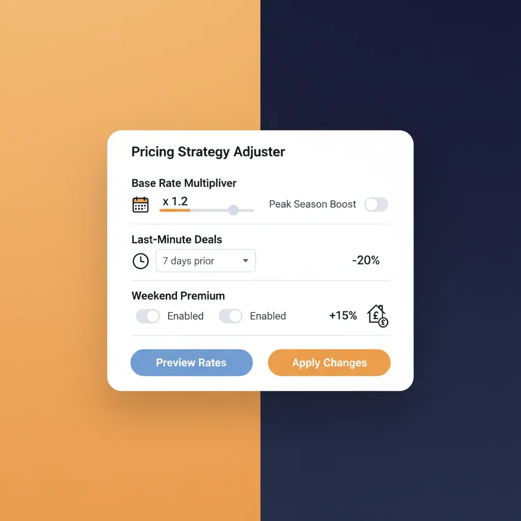 Pricing adjustment tool with dynamic options