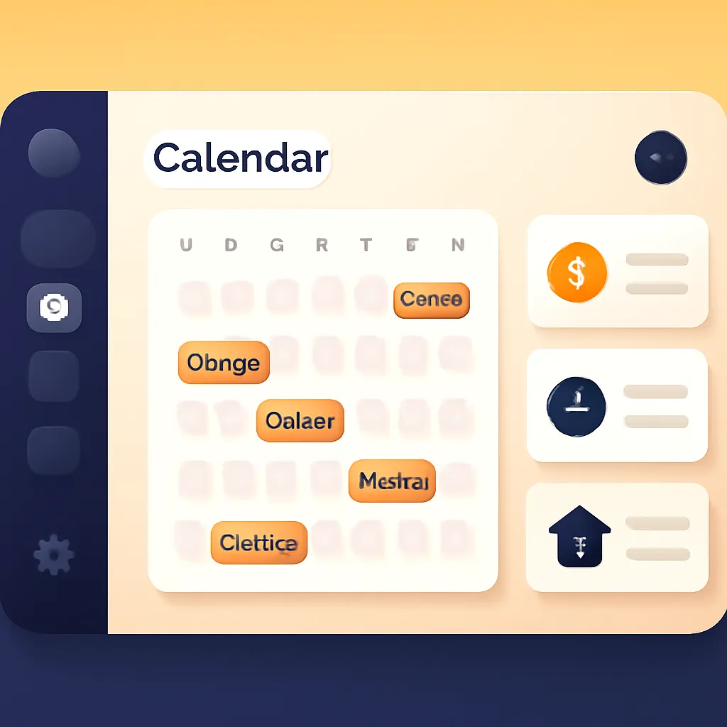 Dashboard showing cleaner schedules and notifications for holiday lets