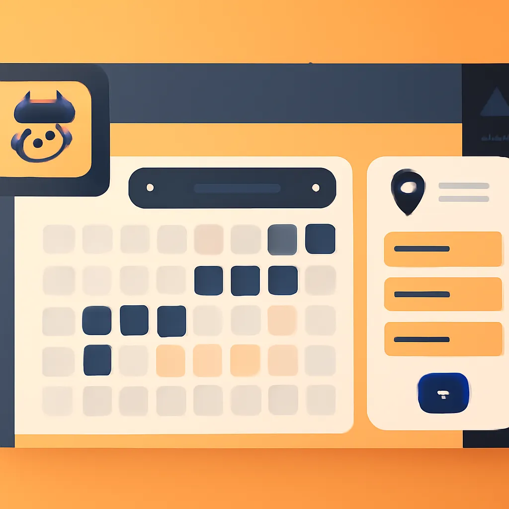 Dashboard UI showing calendar sync for holiday lets