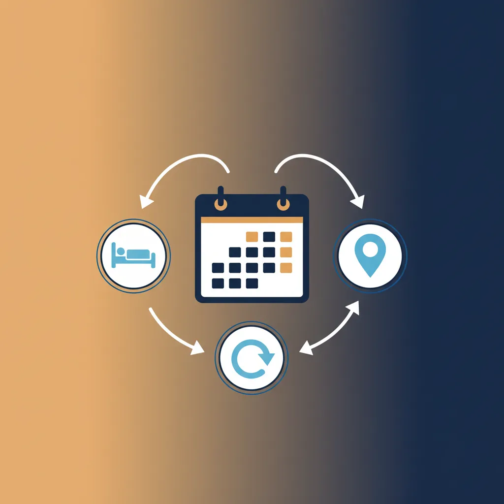 Diagram showing how a channel manager consolidates bookings from multiple sources.
